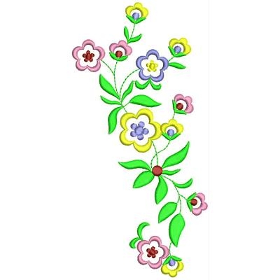 Floral Embroidery Design # FL1