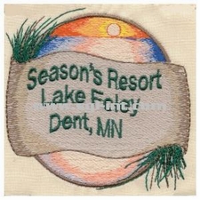 Season's Resort Lake Foley Embroidery Digitizing
